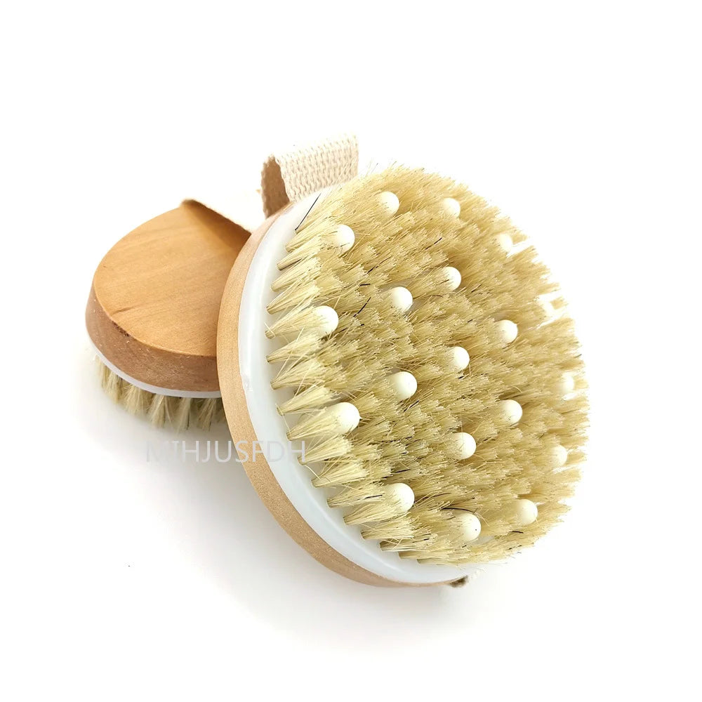 2-in-1 Natural Bristle Body Brush
