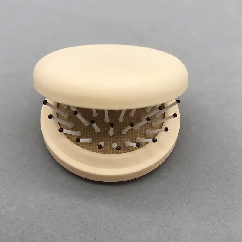 Folding Mirror with Air Cushion Comb