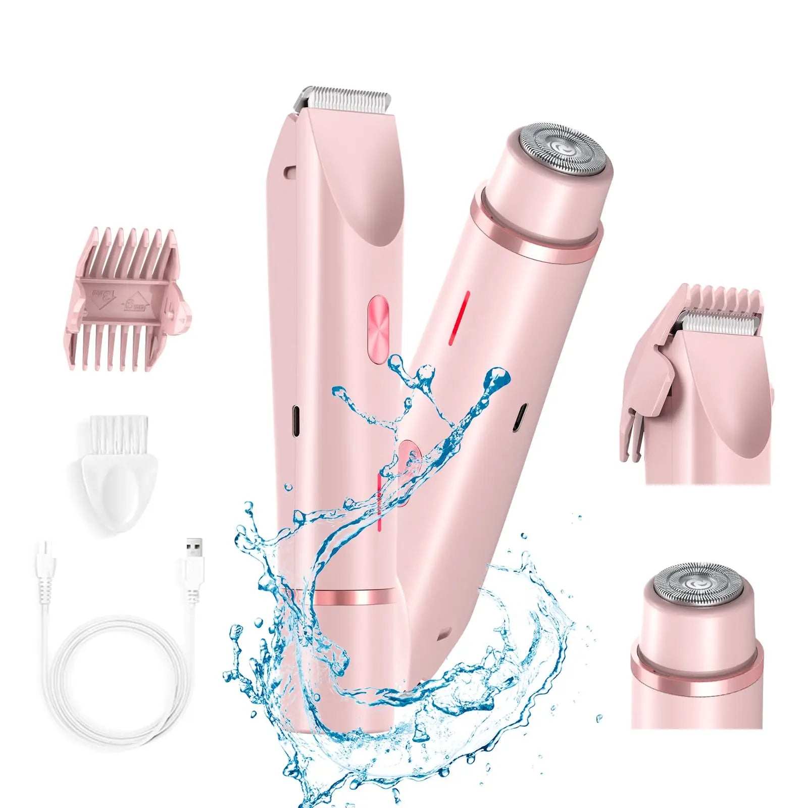 2-in-1 Waterproof Electric Shaver for Women