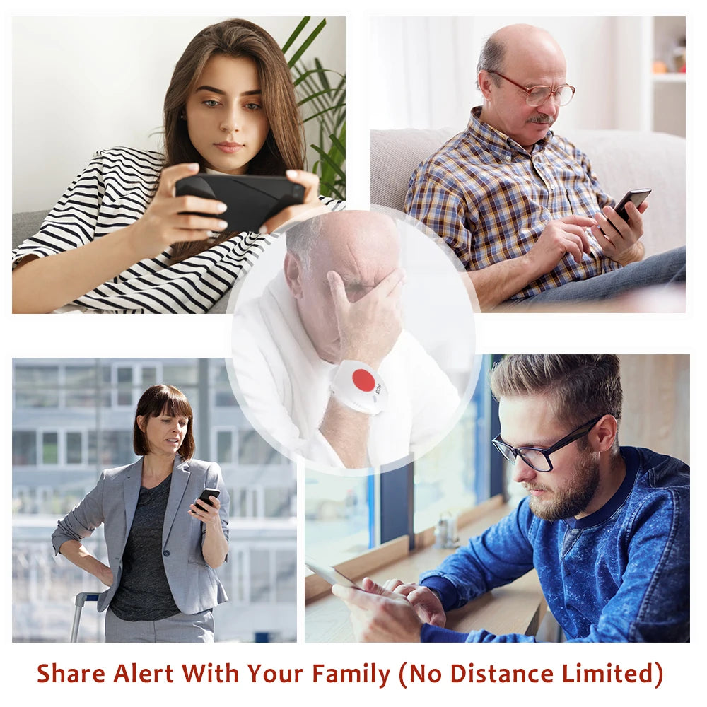 Topvico Tuya WiFi SOS Panic Button for Seniors