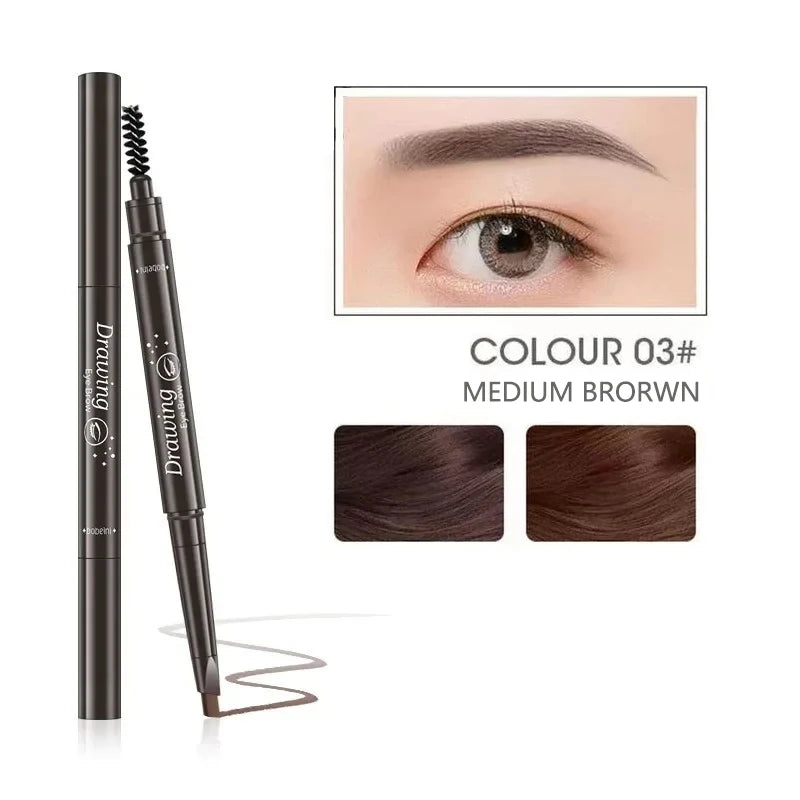 2-in-1 Waterproof Eyebrow Pencil & Brush