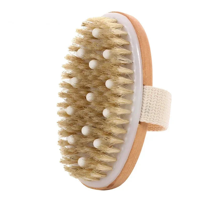 2-in-1 Natural Bristle Body Brush