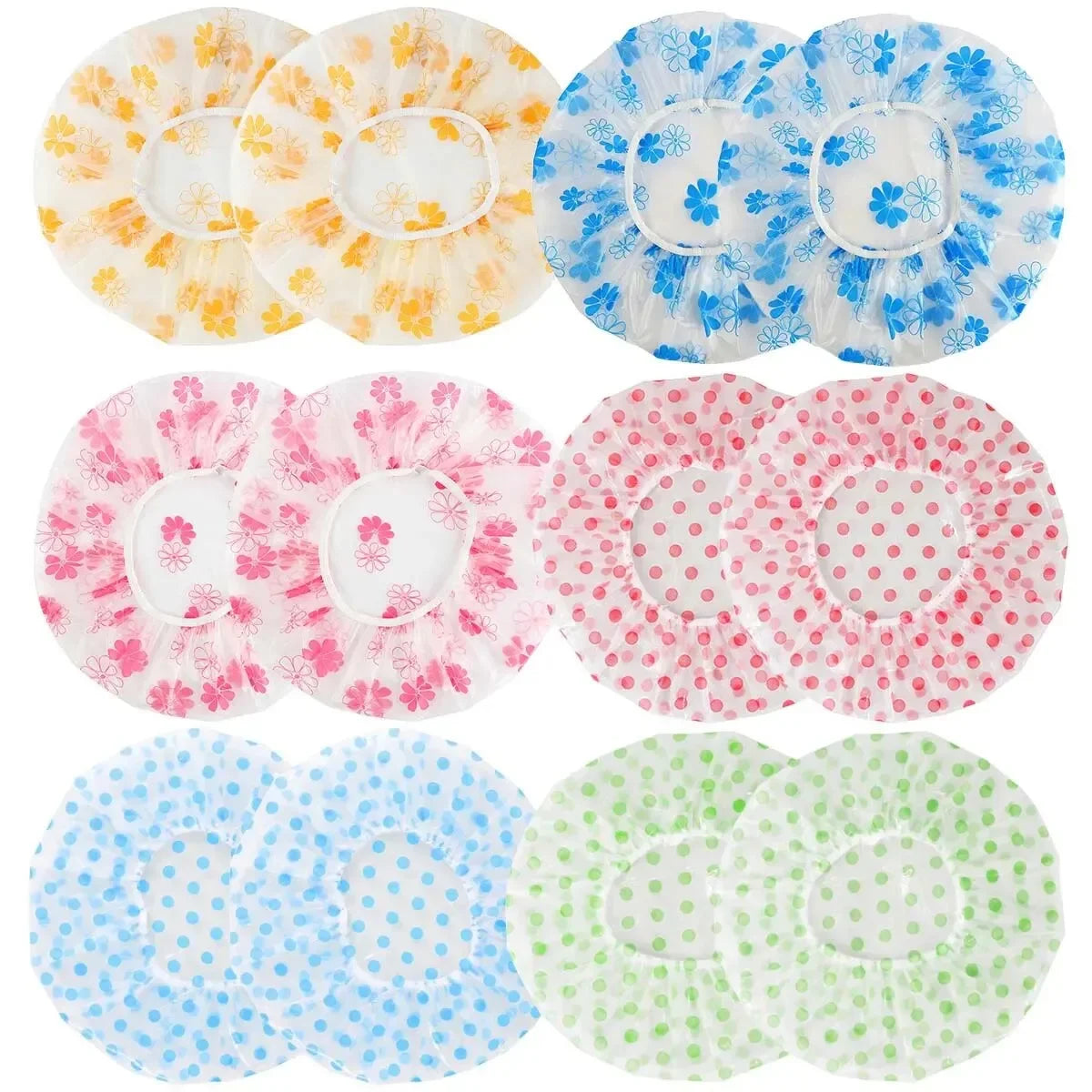 1/5PCS Waterproof Shower & Household Cap Set