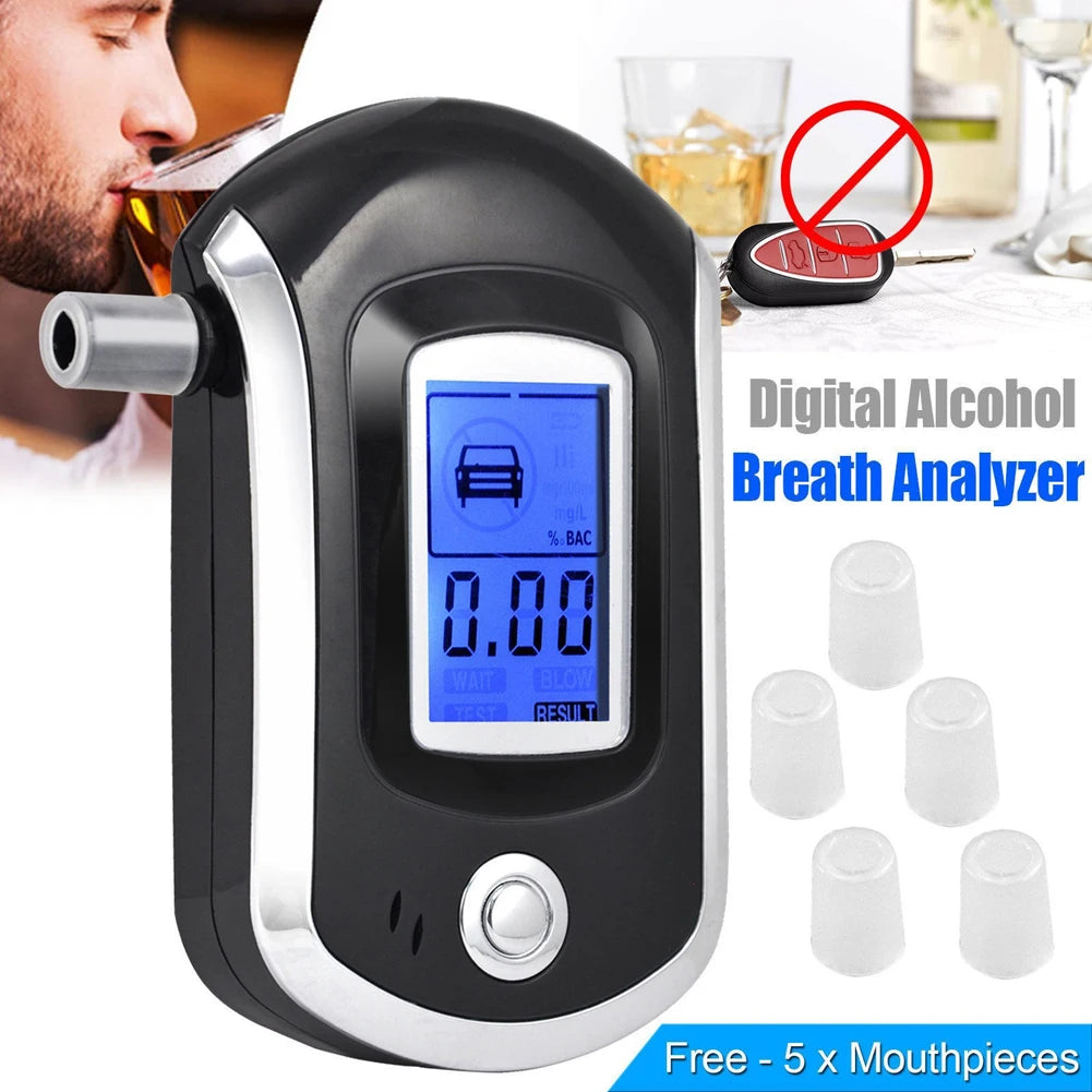 Portable Digital Alcohol Tester with LCD Display