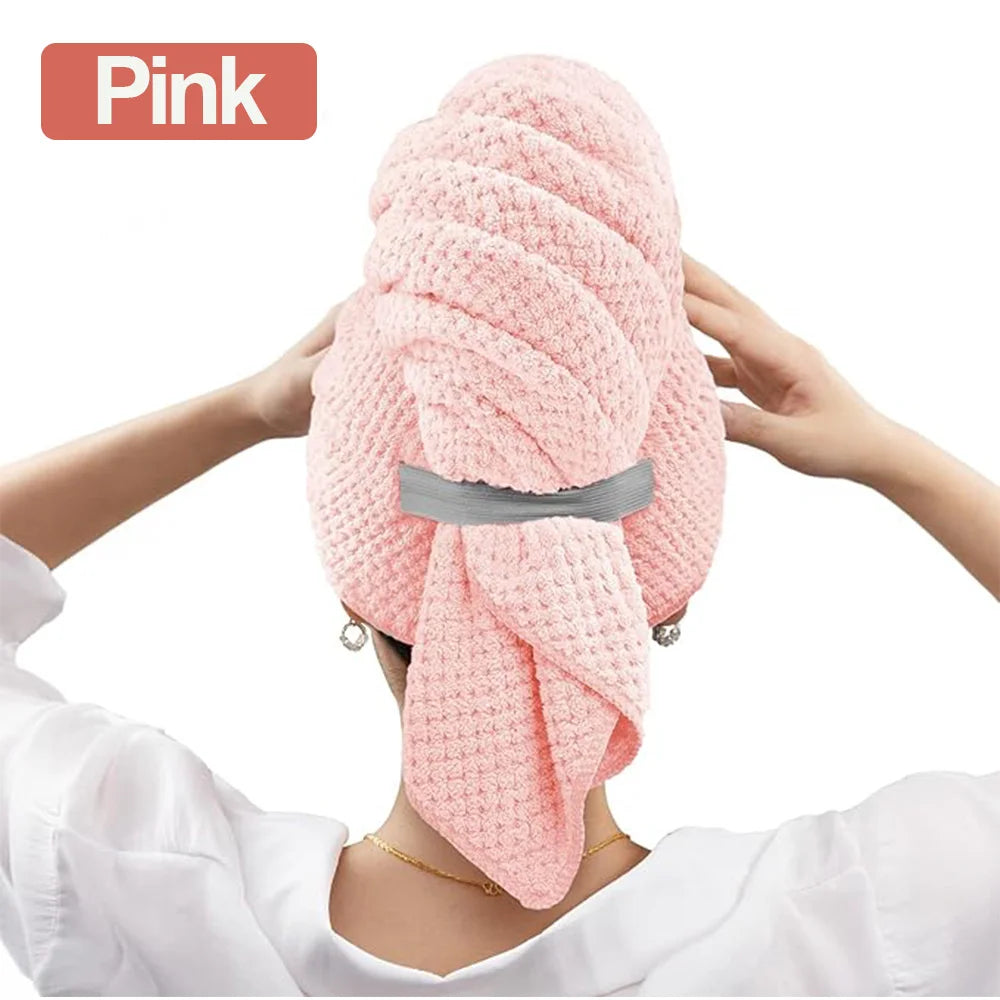 Extra Large Microfiber Hair Towel Wrap