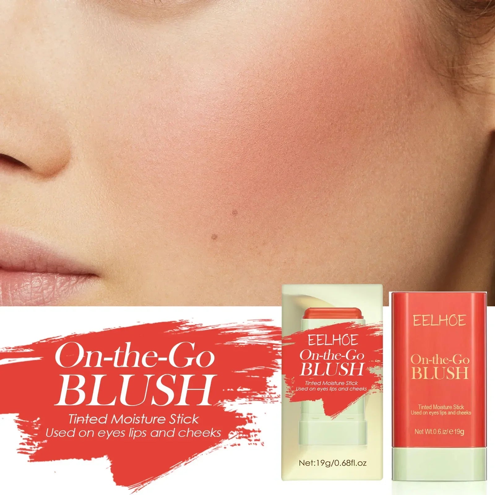 5PCS 3-in-1 Tinted Blush Stick Set
