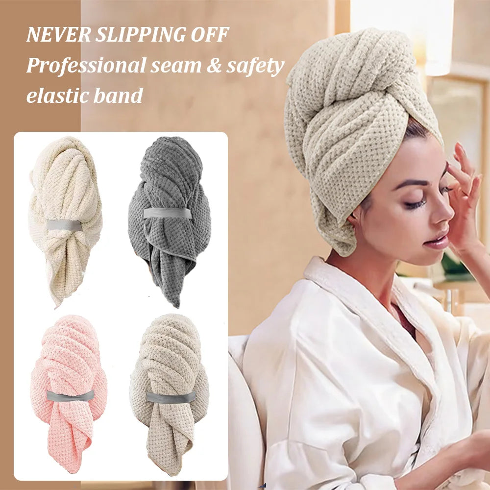 Extra Large Microfiber Hair Towel Wrap