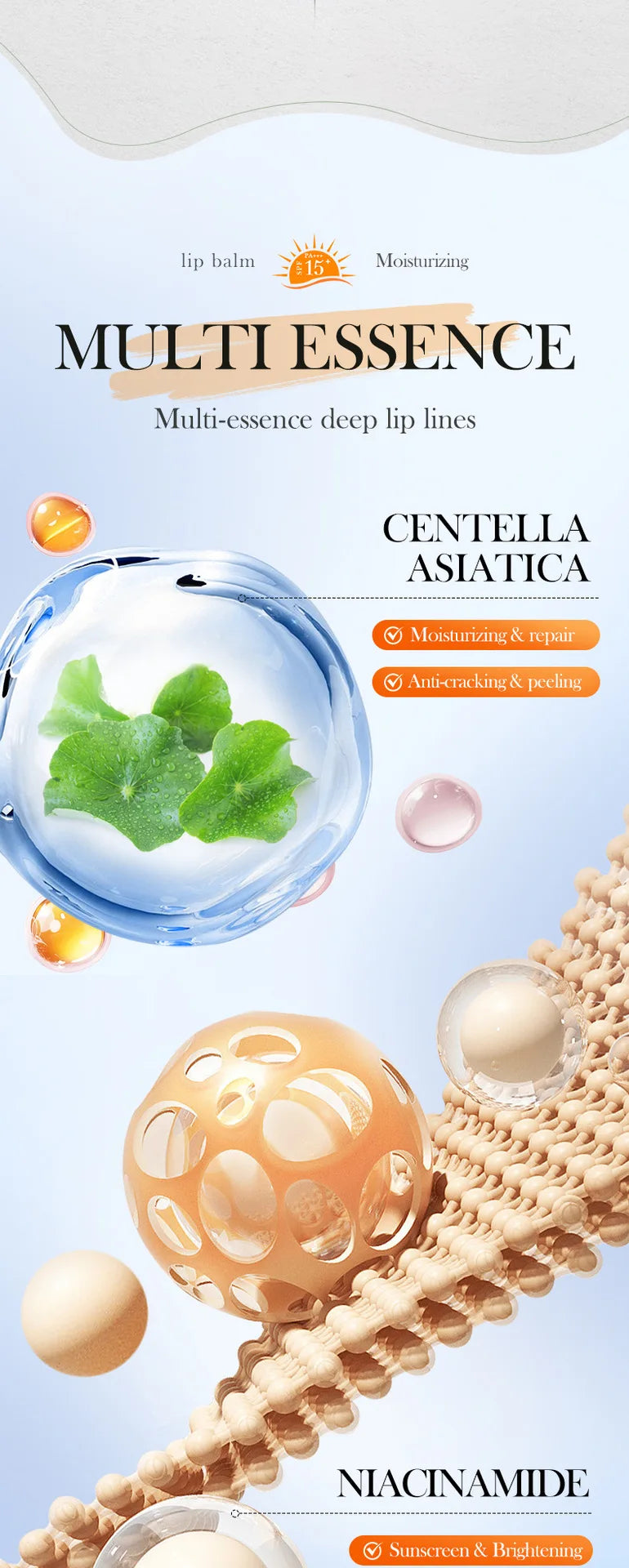 SADOER SPF 15+ Lip Balm Sunscreen