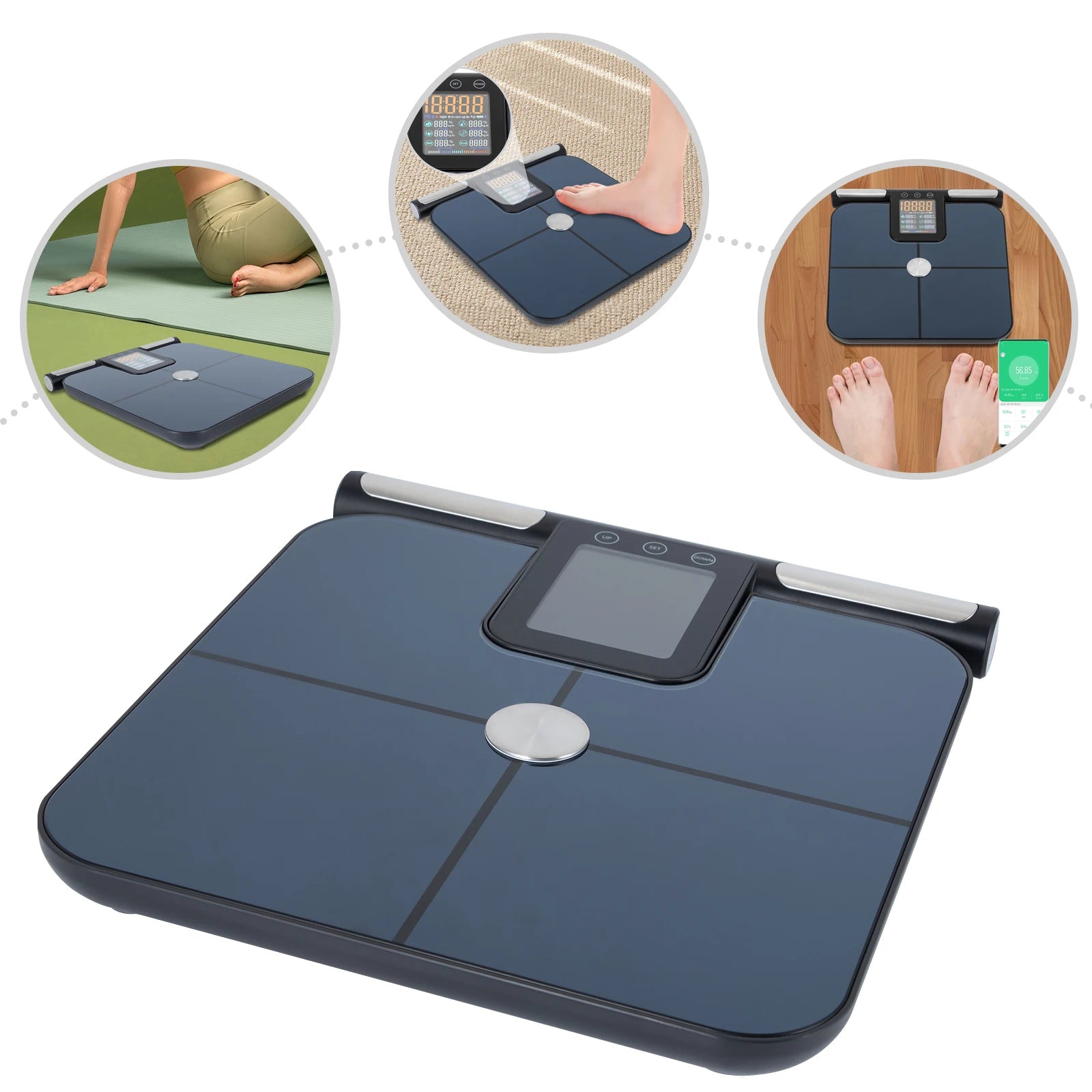 8-Electrode Smart Body Weight Scale with BMI