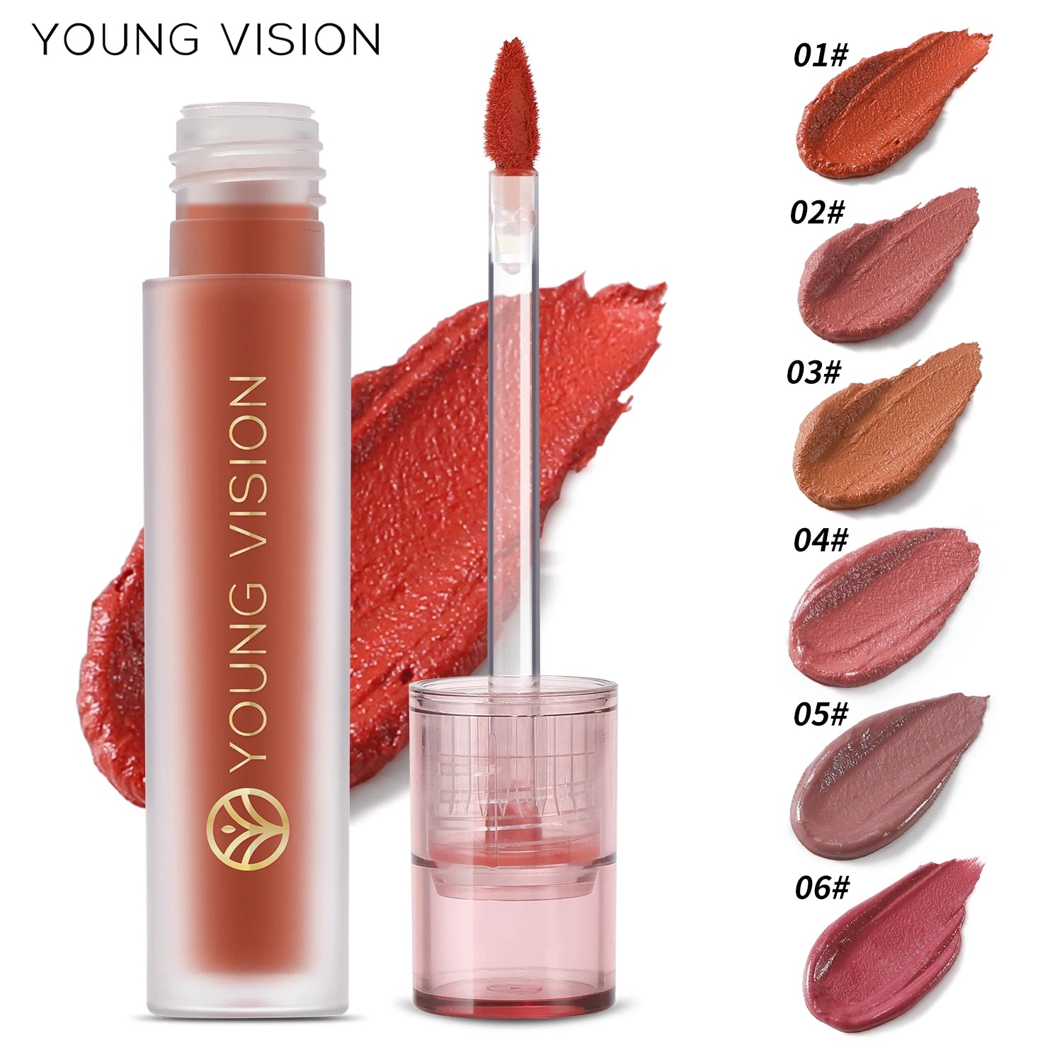 YOUNG VISION 6-Color Matte Velvet Lip Paste