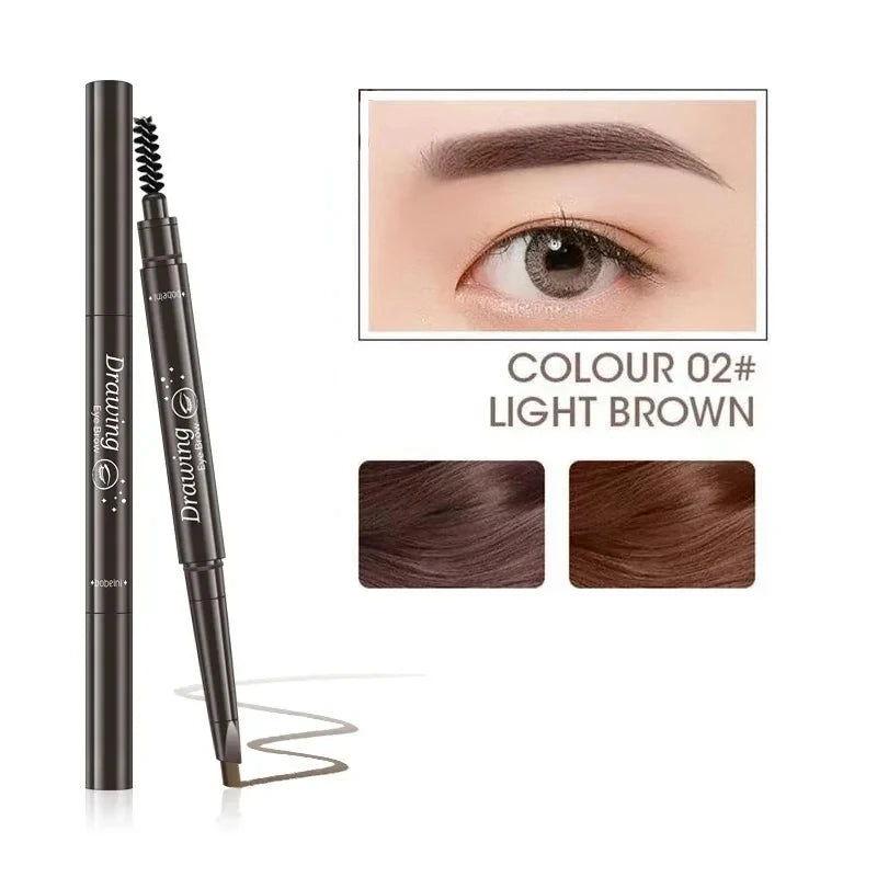 2-in-1 Waterproof Eyebrow Pencil & Brush